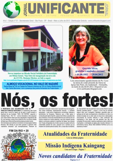 Jornal Unificante - Edição impressa 01 - 2012