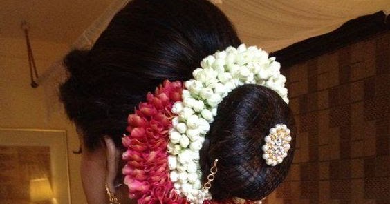 Anujah Thayalan on Instagram: “Bridal Hairstyle #kondaimalai #flowercrown  #braid #southindianbrides #tamilbride #kondai … | Hair styles, Bun  hairstyles, Bridal hair