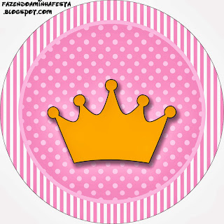 Princess Crown: Free Printable Candy Bar Labels. Free Printable Toppers.