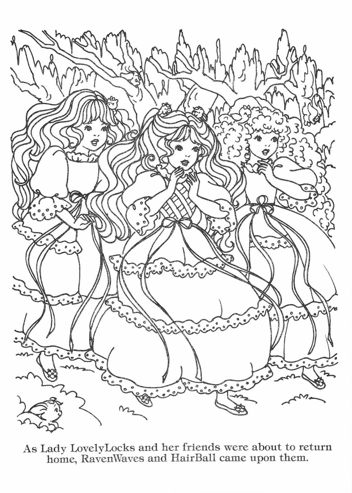 Lady Lovely Locks Coloring Book