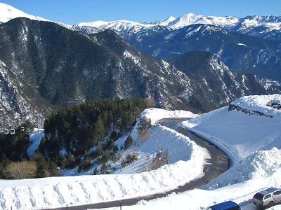 Pyrenees from Arinsal ski resort in Andorra