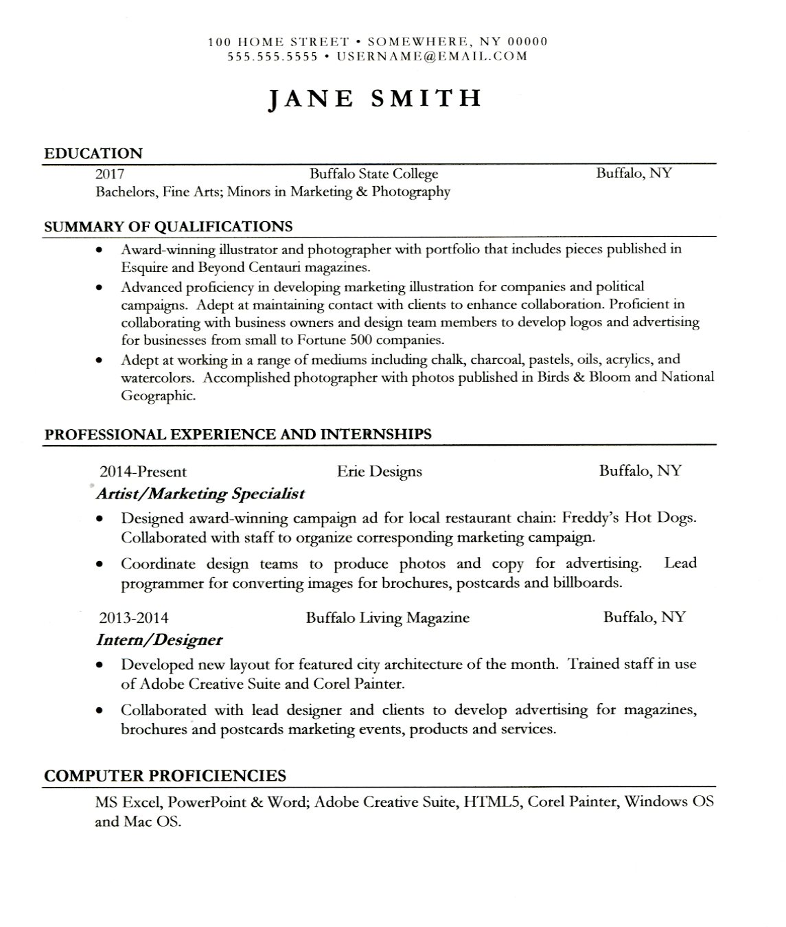 award winning cover letters