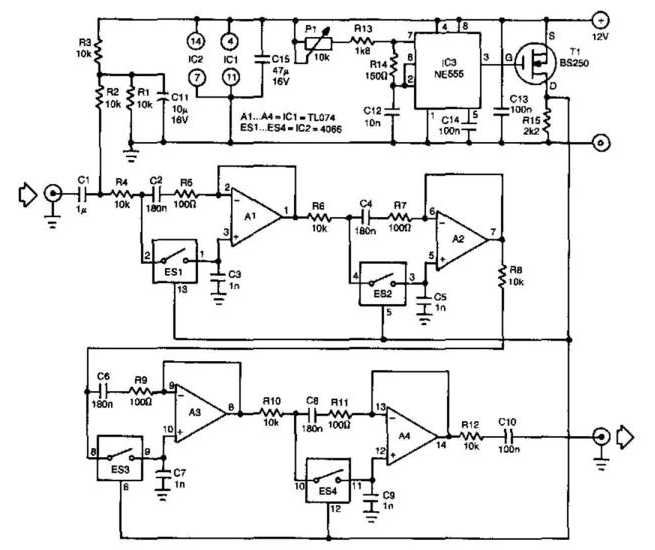 Wien Bridge Notch Filter Circuit Diagram The Circuit