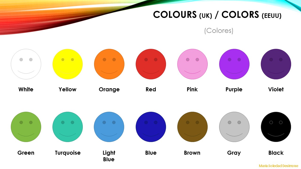 Colores En Ingles Vocabulario Ejercicios Para Ninos Gratispdf Images