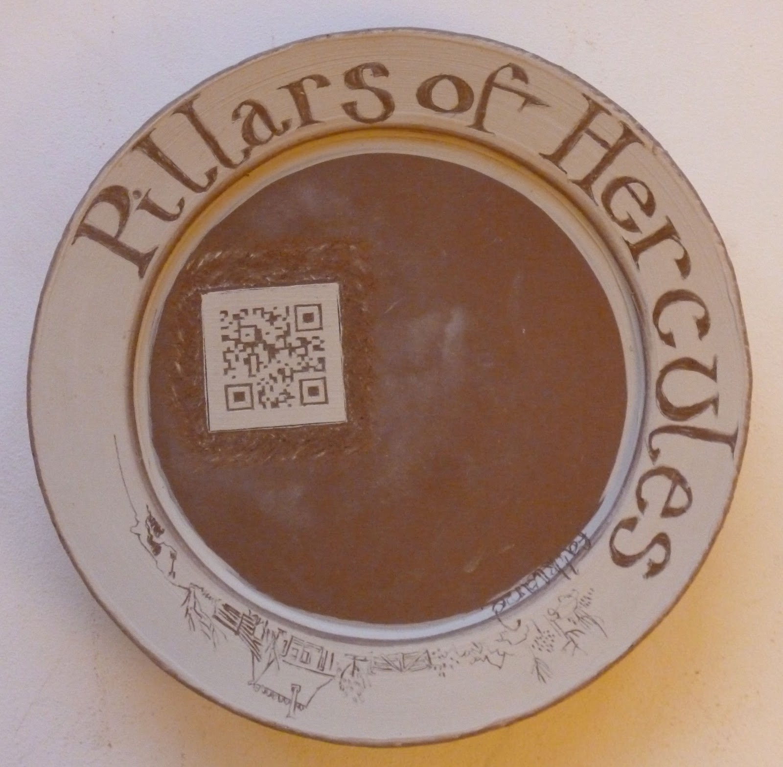 Made From Fife First big decorating night Pillars of Hercules plate