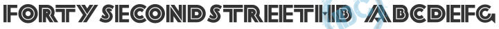 Font Retro: FortySecondStreet