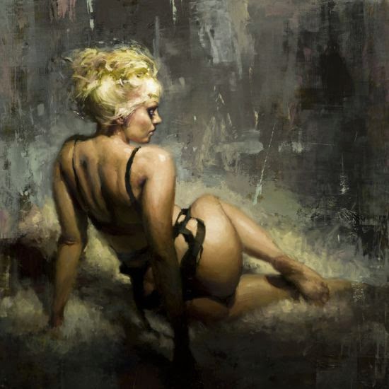 Jeremy Mann pinturas a óleo mulheres sensuais seminuas peitos