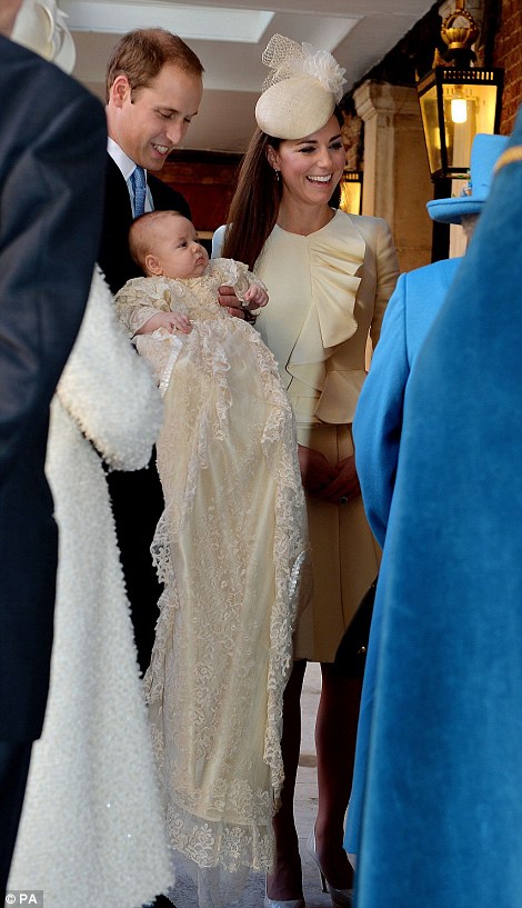 In an historic ceremony which brought together four generations of the Royal Family, the three-month-old future king was christened by the Archbishop of Canterbury in the Chapel Royal at St James’s Palace yesterday.