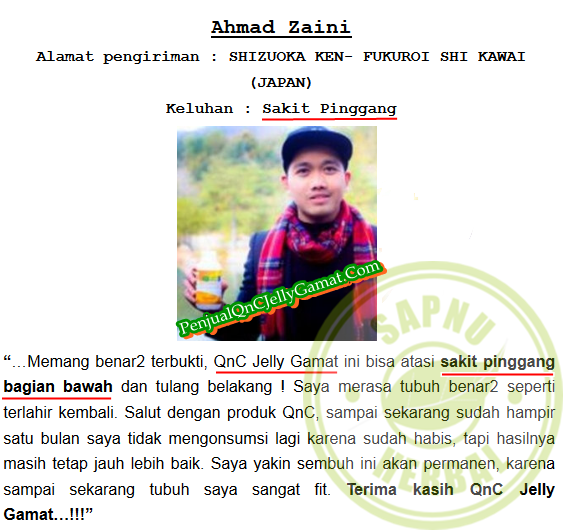 Cara Mengobati Sakit Punggung, Perut dan Disertai Sesak Nafas Terbukti Manjur ~ TESTIMONI JELLY GAMAT QNC Cara Mengobati Sakit Punggung, Perut dan Disertai Sesak Nafas Terbukti Manjur ~ TESTIMONI JELLY GAMAT QNC