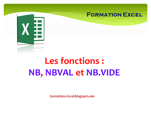 Fonctions NB NBVAL NBVIDE Fonctions NB NBVAL NBVIDE