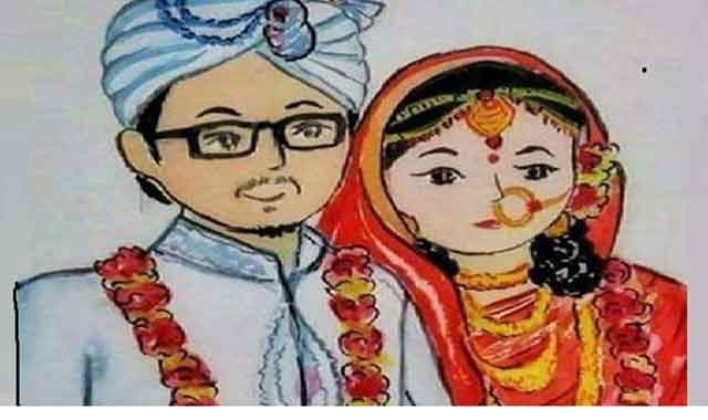 Sherpur Dhunat's fake bride and groom's fines শেরপুরের ধুনটে ভূয়া কনে ও বরের অর্থদন্ড