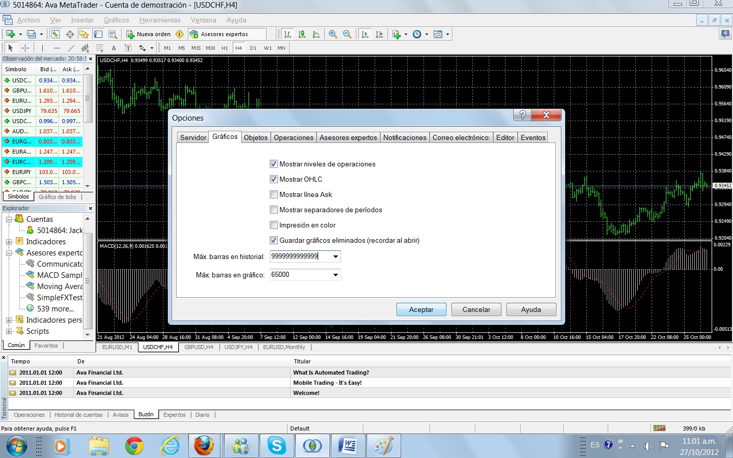 Api para datos de forex