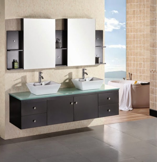 10 Ideas of double sink vanity in bathroom interior