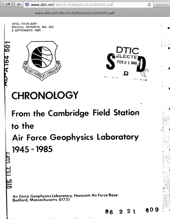 air force cambridge research laboratories