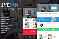 Shezan Landing Page AMP HTML Responsive Blogger Template