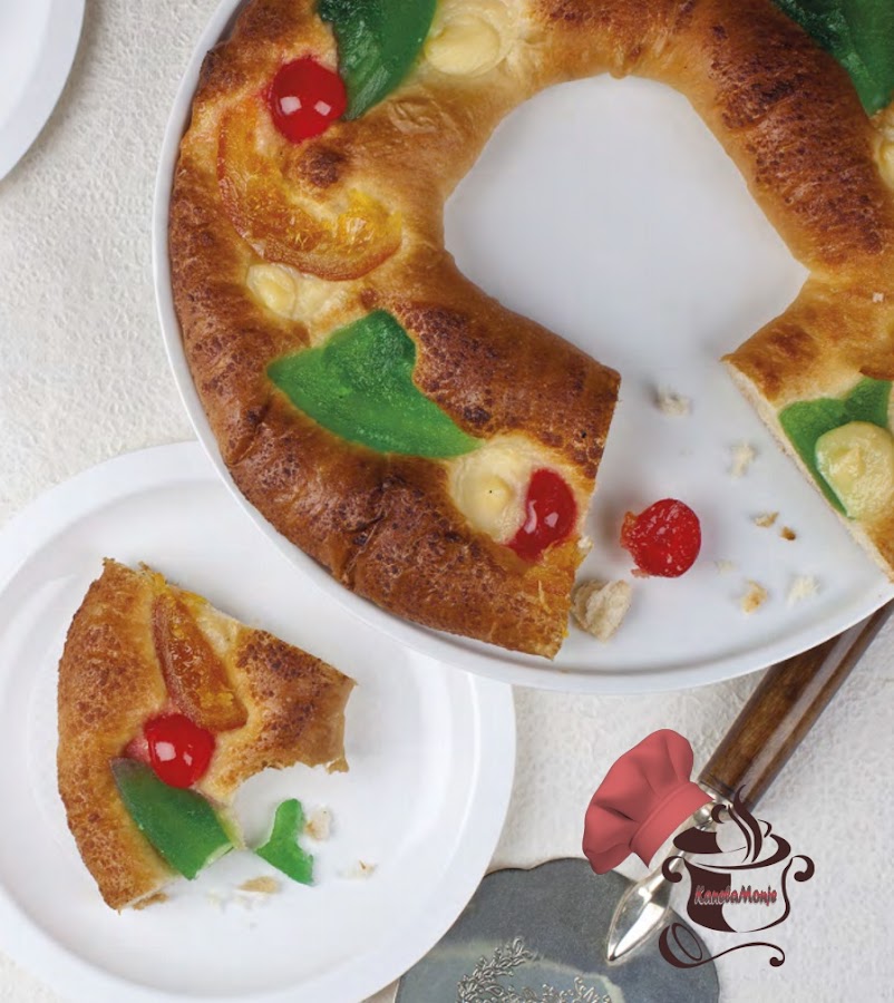 Roscón de Reyes relleno de Mazapán 