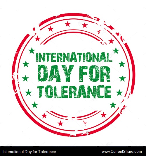 International Day for Tolerance International Day for Tolerance