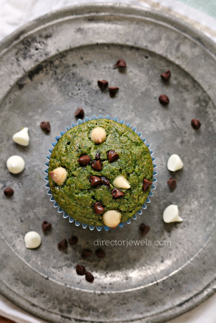 Kale and Spinach Vegan Green Muffins Recipe