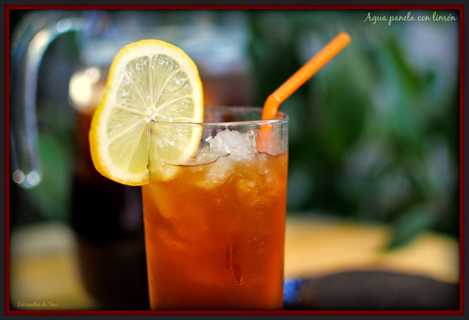 Agua de panela con limon y miel