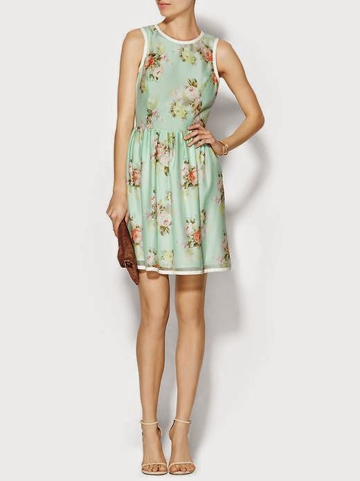Piperlime Sheer Floral Fanfare Dress