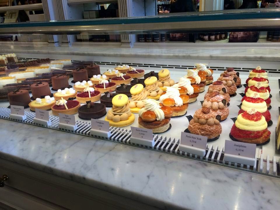 selection of french cakes