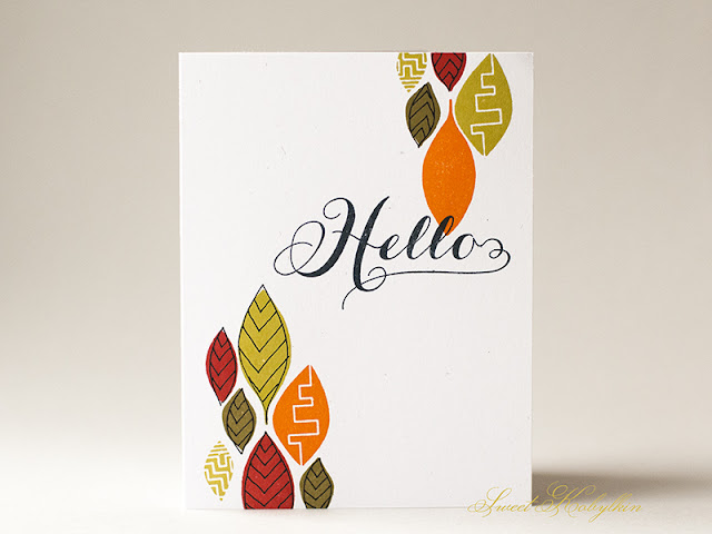 Greeting Card with Leafy Greens from Paper Smooches by Sweet Kobylkin