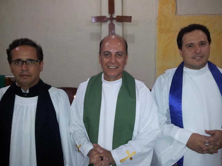 Rev.Dom Josué Augusto, Rev. Fabio Rodrigues e Ministro Marcos Baldan