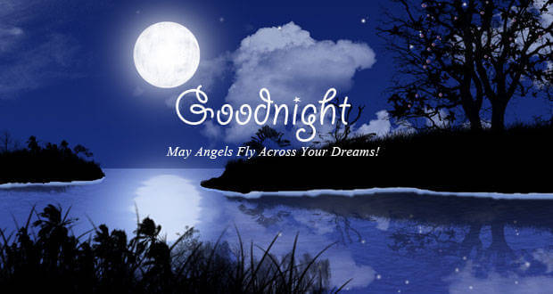 good night may angels fly across your dreams - Good Night Images with Quotes for Friends