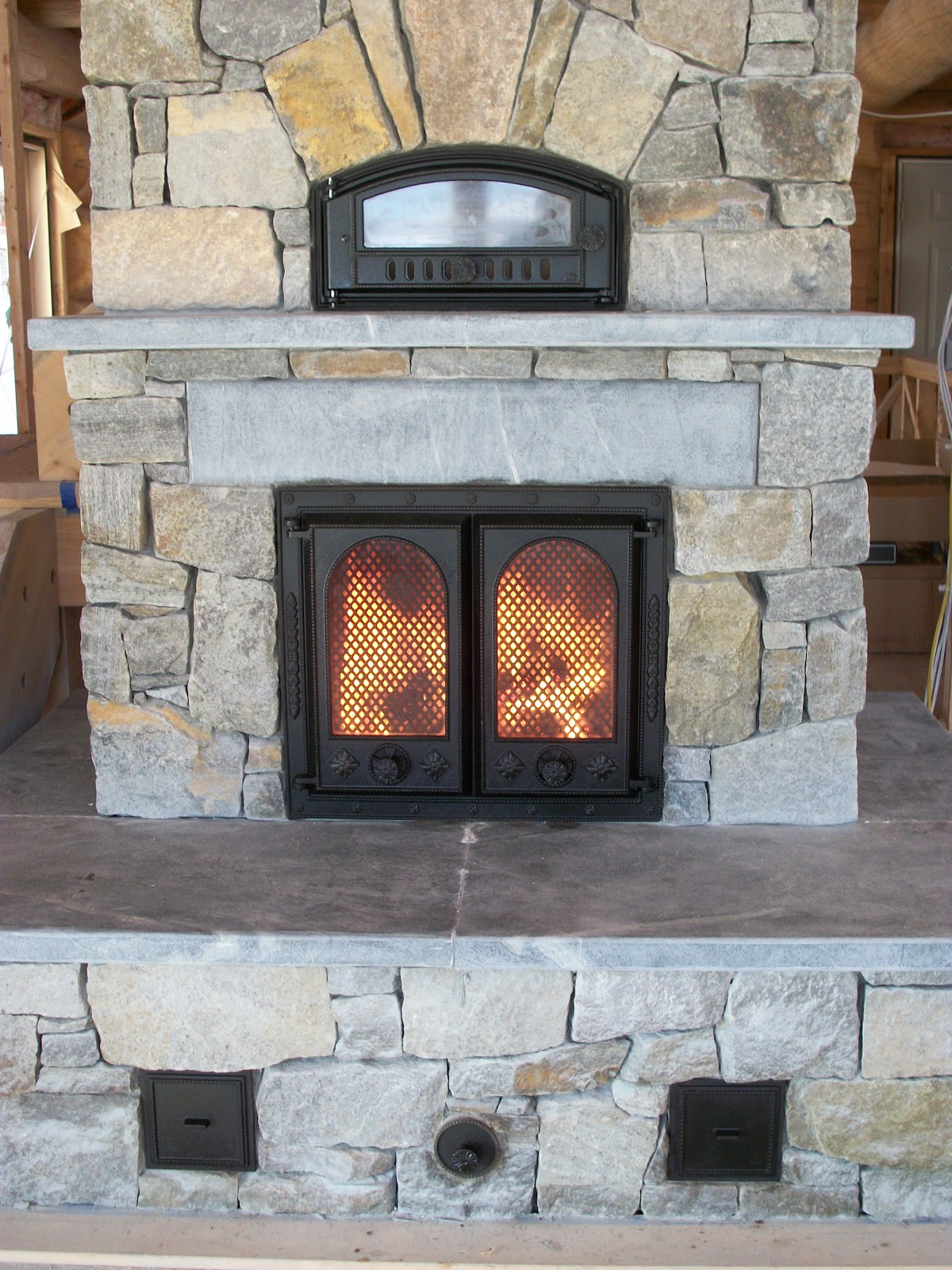 Michael Thronson Masonry Masonry heater pictures Adirondack stone and