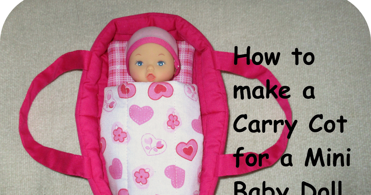Crafting for Shoeboxes How to make a Carry Cot or Carrier Bed for a