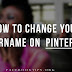 Change Pinterest Username