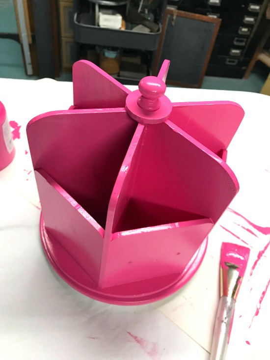 DIY CUREiously Pink Desk Organizer