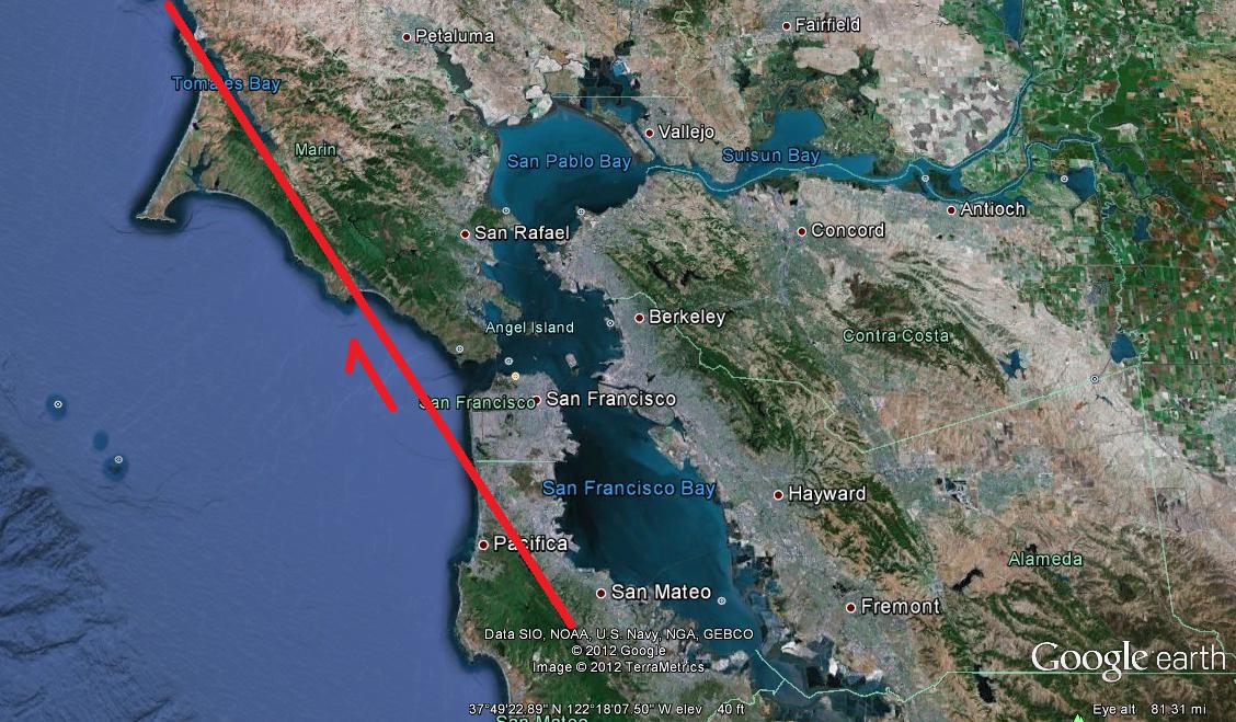Geotripper Not Seeing the San Andreas Fault in the Bay Area...