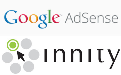 Gambar logo google adsense dan logo innity
