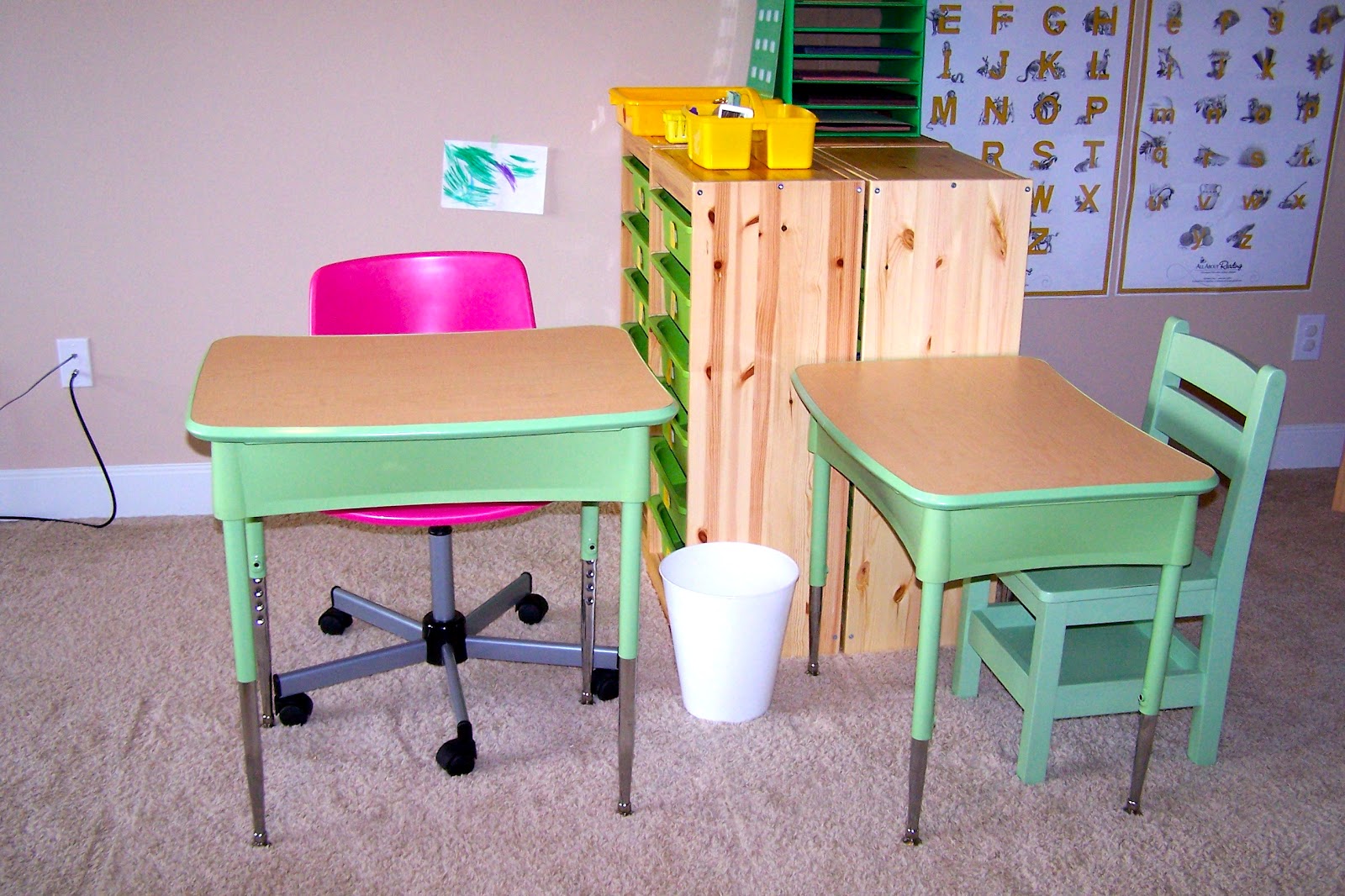 The Princess and the Tot Homeschool Room Organization
