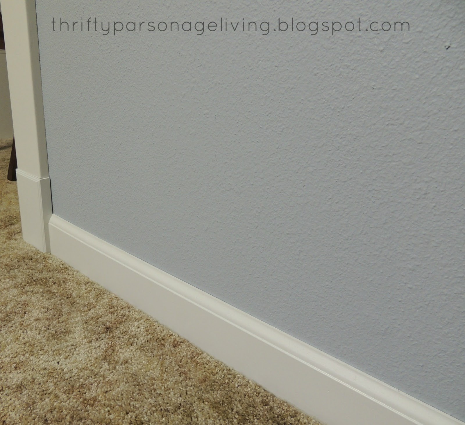 Thrifty Parsonage Living: NEW BASEBOARD AND TRIM