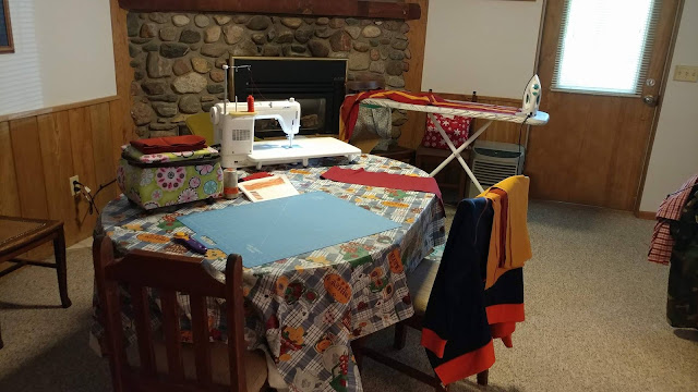 Home away from home - sewing on vacation