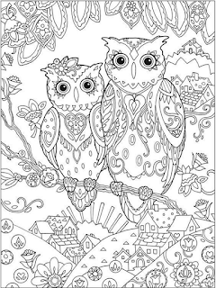Owl Mandala Coloring Pages