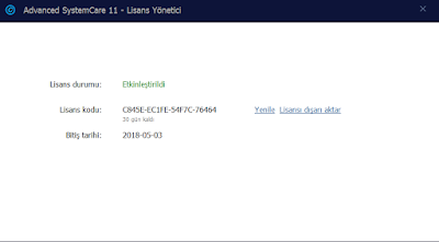advanced systemcare 11.1 key