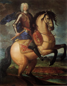 Equestrian portrait of Charles Emmanuel III of Sardinia by Maria Giovanna Clementi, 1740