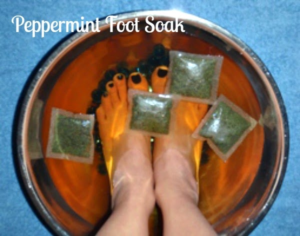 peppermint foot soak