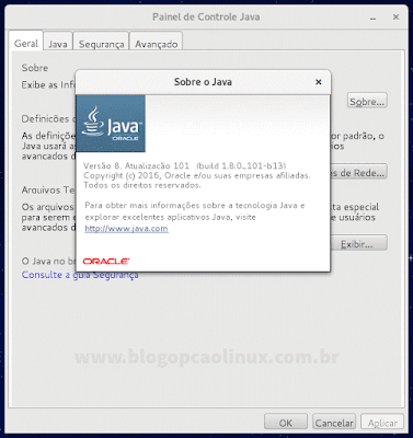 Painel de Controle Java Painel de Controle Java