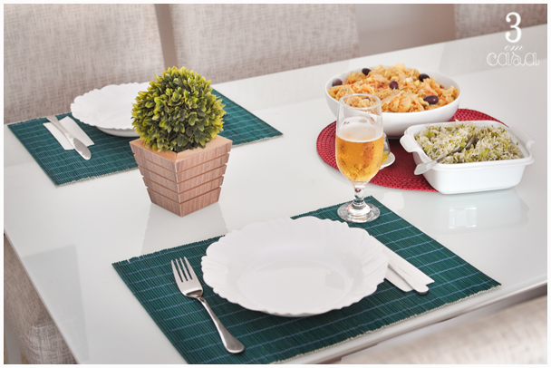 mesa posta almoço