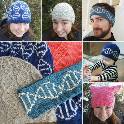 The GENEie Collection of DNA Beanie Hats