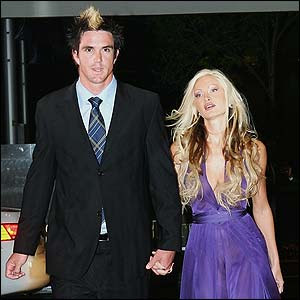 pietersen kevin wife jessica caprice taylor his flintoff bbc sports pic
