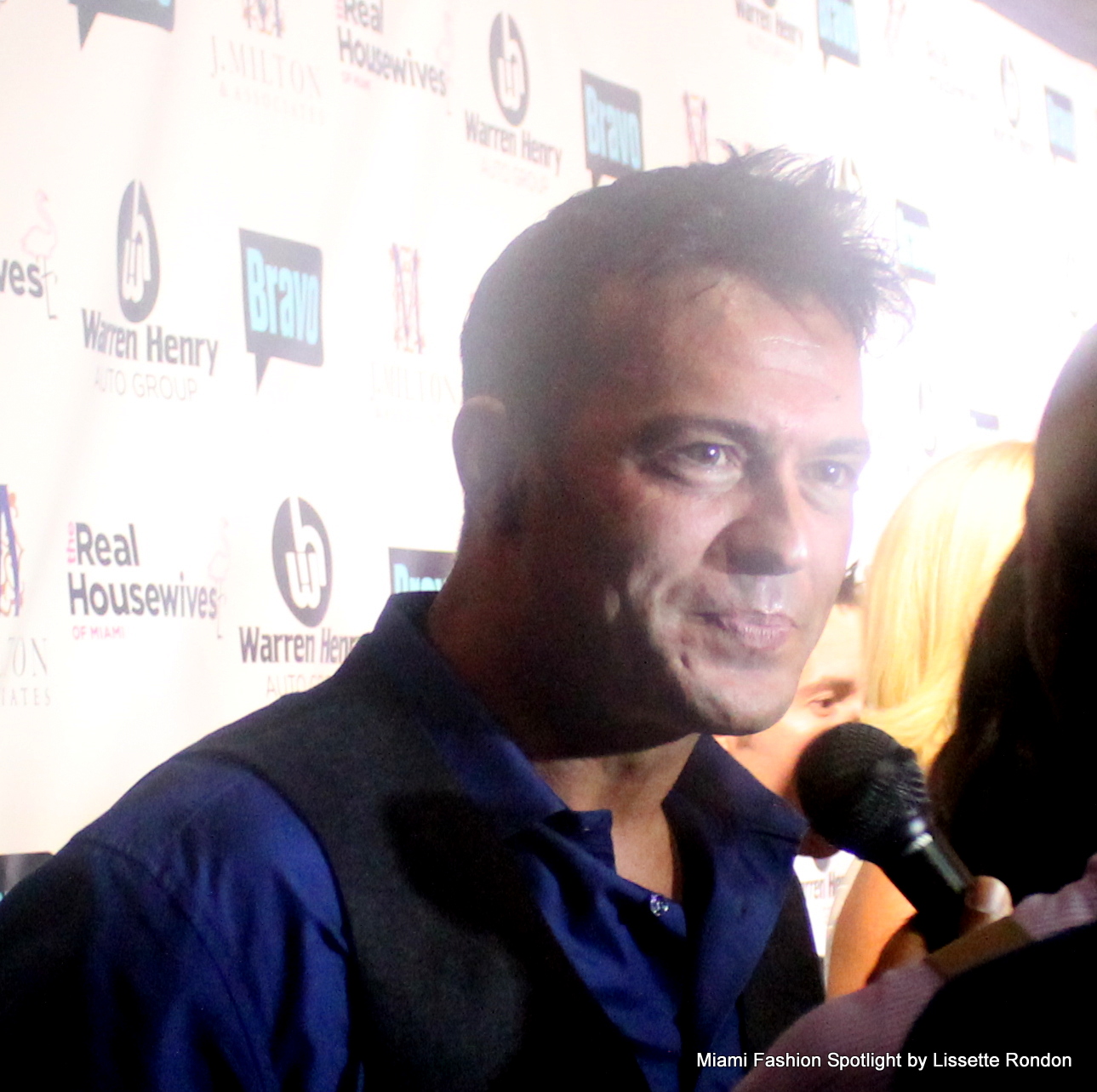 Romain Zago attending the "Real Housewives of Miami" season 3 premier party.