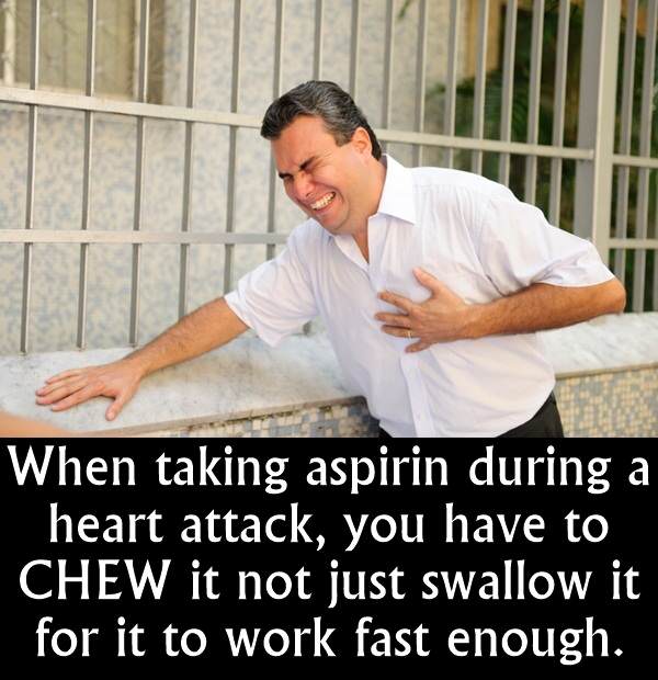 90 Miles From Tyranny Useful Facts Chew Aspirin For A Heart Attack....