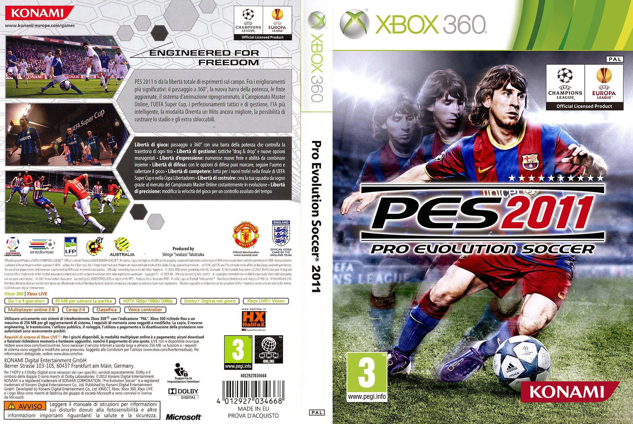 Pro Evolution Soccer 2011 + DLC ( XBOX 360 RGH ) – GorozinhoBR