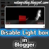 Disable lightbox in blogger disable lightbox in blogger