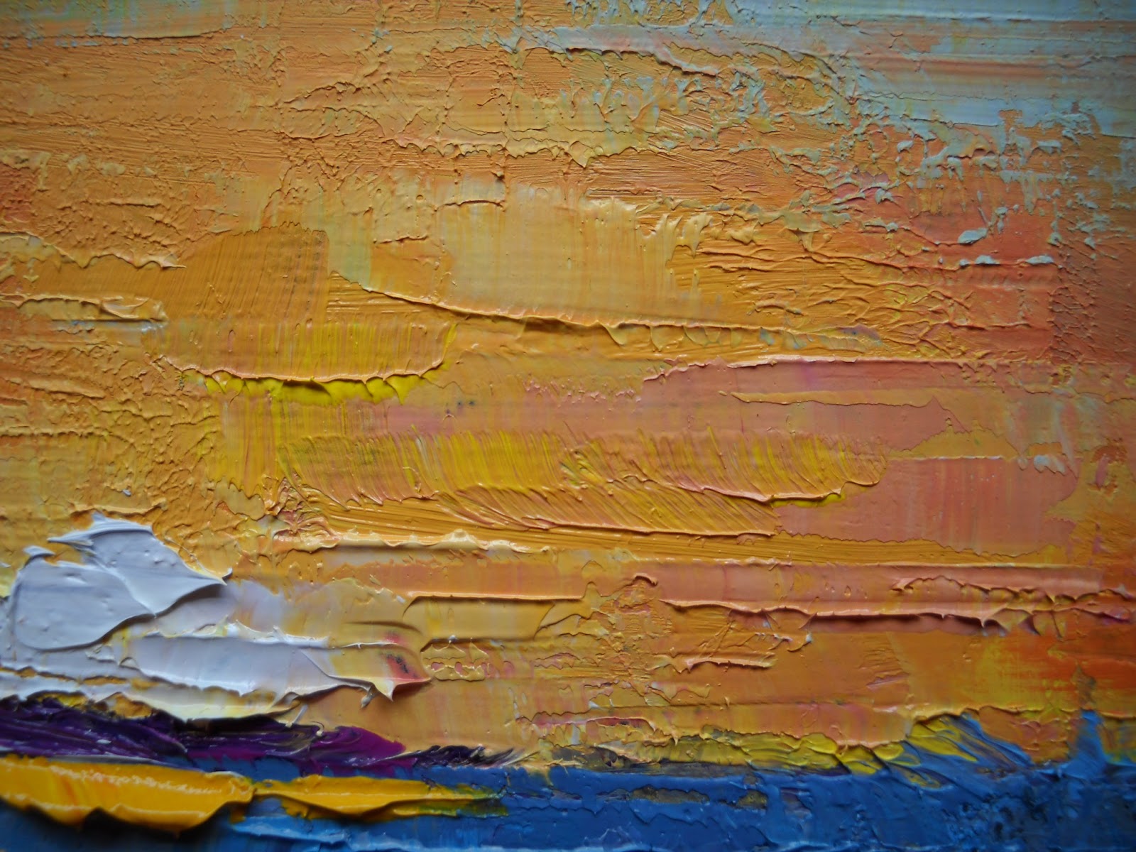 Palette Knife Painters, International: Abstract Landscape, Small Oil